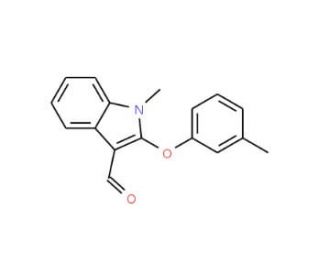 1-Methyl-2-(3-methylphenoxy)-1H-indole-3-carbaldehyde - chemical structure image