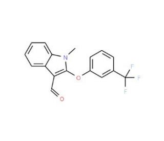 1-Methyl-2-[3-(trifluoromethyl)phenoxy]-1H-indole-3-carbaldehyde - chemical structure image