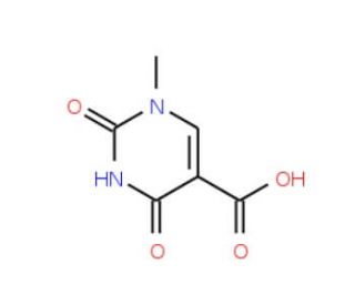 1-methyl-2,4-dioxo-1,2,3,4-tetrahydropyrimidine-5-carboxylic acid - chemical structure image