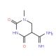 1-Methyl-2,4-dioxohexahydro-5-pyrimidinecarboximidamide - chemical structure image