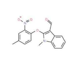 1-Methyl-2-(4-methyl-2-nitrophenoxy)-1H-indole-3-carbaldehyde - chemical structure image