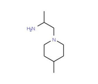 1-Methyl-2-(4-methyl-piperidin-1-yl)-ethylamine - chemical structure image