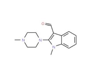 1-Methyl-2-(4-methylpiperazino)-1H-indole-3-carbaldehyde - chemical structure image