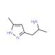 [1-methyl-2-(5-methyl-1H-pyrazol-3-yl)ethyl]amine - chemical structure image