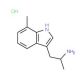 1-Methyl-2-(7-methyl-1H-indol-3-yl)-ethylamine hydrochloride - chemical structure image