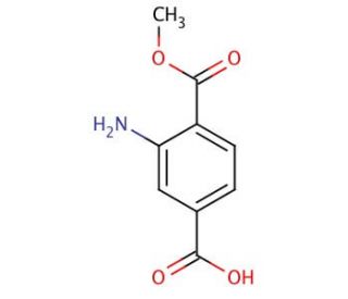 1-Methyl-2-aminoterephthalate (CAS 60728-41-8) - chemical structure image
