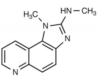 1-Methyl-2-methylaminoimidazo[4,5-F]quinoline (CAS 102408-28-6) - chemical structure image