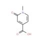 1-Methyl-2-oxo-1,2-dihydropyridine-4-carboxylic acid (CAS 33972-97-3) - chemical structure image