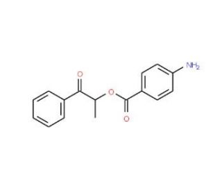 1-methyl-2-oxo-2-phenylethyl 4-aminobenzoate - chemical structure image