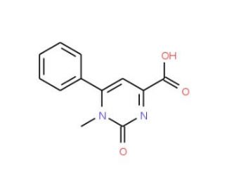 1-Methyl-2-oxo-6-phenyl-1,2-dihydro-pyrimidine-4-carboxylic acid - chemical structure image