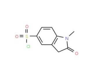 1-Methyl-2-oxoindoline-5-sulphonyl chloride (CAS 166883-20-1) - chemical structure image
