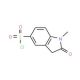 1-Methyl-2-oxoindoline-5-sulphonyl chloride (CAS 166883-20-1) - chemical structure image