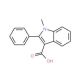 1-methyl-2-phenyl-1H-indole-3-carboxylic acid (CAS 59050-41-8) - chemical structure image