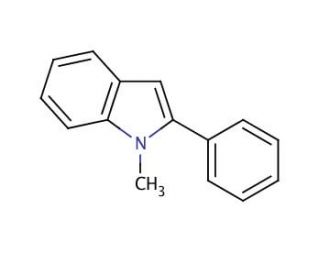 1-Methyl-2-phenylindole (CAS 3558-24-5) - chemical structure image