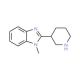 1-Methyl-2-piperidin-3-yl-1H-benzoimidazole (CAS 947013-81-2) - chemical structure image
