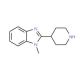 1-Methyl-2-piperidin-4-yl-1H-benzoimidazole (CAS 180160-86-5) - chemical structure image