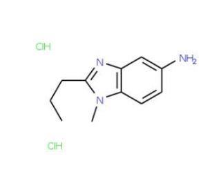 1-Methyl-2-propyl-1H-benzoimidazol-5-ylamine dihydrochloride - chemical structure image