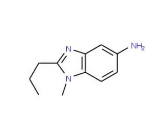 1-Methyl-2-propyl-1H-benzoimidazol-5-ylamine - chemical structure image