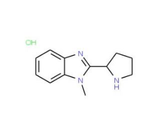 1-Methyl-2-pyrrolidin-2-yl-1H-benzoimidazole hydrochloride - chemical structure image