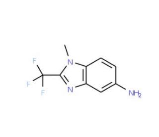 1-Methyl-2-trifluoromethyl-1H-benzoimidazol-5-ylamine - chemical structure image