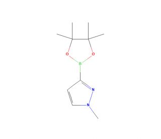1-Methyl-3-(4,4,5,5-tetramethyl-1,3,2-dioxaborolan-2-yl)-1H-pyrazole - chemical structure image
