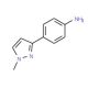 1-Methyl-3-(4-aminophenyl)-1H-pyrazole (CAS 916766-82-0) - chemical structure image
