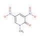 1-Methyl-3,5-dinitropyridin-2(1H)-one (CAS 14150-94-8) - chemical structure image