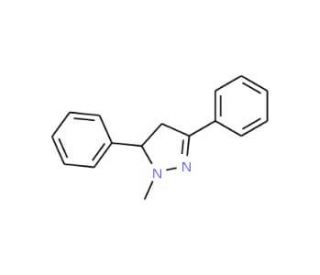 1-methyl-3,5-diphenyl-4,5-dihydro-1H-pyrazole - chemical structure image