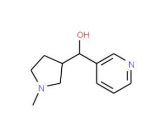 1-Methyl-3 (hydroxy- (3-pyridyl) methyl) Pyrrolidine (Mixture of Diastereomers) (CAS 887407-08-1) - chemical structure image