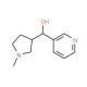 1-Methyl-3 (hydroxy- (3-pyridyl) methyl) Pyrrolidine (Mixture of Diastereomers) 的分子结构, CAS编号: 887407-08-1 1-Methyl-3 (hydroxy- (3-pyridyl) methyl) Pyrrolidine (Mixture of Diastereomers) (CAS 887407-08-1) - chemical structure image
