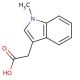 1-Methyl-3-indoleacetic acid (CAS 1912-48-7) - chemical structure image