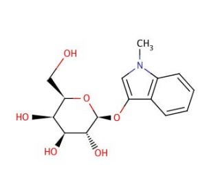 1-Methyl-3-indolyl-&beta;-D-galactopyranoside (CAS 207598-26-3) - chemical structure image