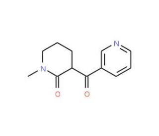 1-Methyl-3-nicotinoyl-2-piperidone (CAS 91566-93-7) - chemical structure image