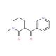 1-Methyl-3-nicotinoyl-2-piperidone (CAS 91566-93-7) - chemical structure image