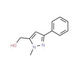 (1-Methyl-3-phenyl-1H-pyrazol-5-yl)methanol (CAS 864068-97-3) - chemical structure image