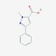 1-Methyl-3-phenyl-1H-pyrazole-5-carboxylic acid (CAS 10250-64-3) - chemical structure image