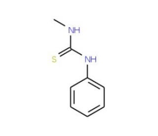 1-Methyl-3-phenyl-2-thiourea (CAS 2724-69-8) - chemical structure image