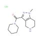 1-Methyl-3-(piperidin-1-ylcarbonyl)-4,5,6,7-tetra-hydro-1H-pyrazolo[4,3-c]pyridine hydrochloride - chemical structure image