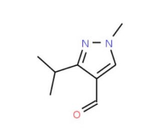 1-methyl-3-(propan-2-yl)-1H-pyrazole-4-carbaldehyde - chemical structure image