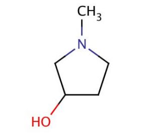 1-Methyl-3-pyrrolidinol (CAS 13220-33-2) - chemical structure image