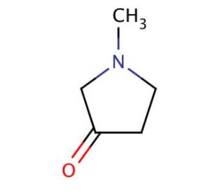 1-Methyl-3-pyrrolidinone (CAS 68165-06-0) - chemical structure image