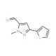 1-Methyl-3-thien-2-yl-1H-pyrazole-5-carboxaldehyde (CAS 879896-48-7) - chemical structure image