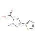 1-Methyl-3-thien-2-yl-1H-pyrazole-5-carboxylic acid (CAS 871825-56-8) - chemical structure image