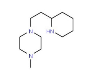 1-Methyl-4-(2-piperidin-2-yl-ethyl)-piperazine (CAS 856843-58-8) - chemical structure image