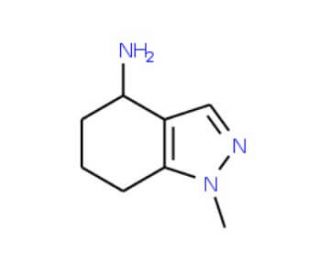 1-methyl-4,5,6,7-tetrahydro-1H-indazol-4-amine - chemical structure image