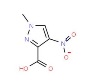 1-Methyl-4-nitro-1H-pyrazole-3-carboxylic acid (CAS 4598-86-1) - chemical structure image