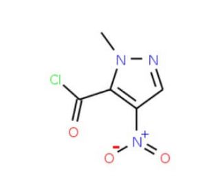 1-methyl-4-nitro-1H-pyrazole-5-carbonyl chloride - chemical structure image