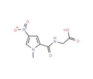 {[(1-methyl-4-nitro-1H-pyrrol-2-yl)carbonyl]amino}acetic acid - chemical structure image