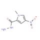 1-methyl-4-nitro-1H-pyrrole-2-carbohydrazide (CAS 28494-50-0) - chemical structure image