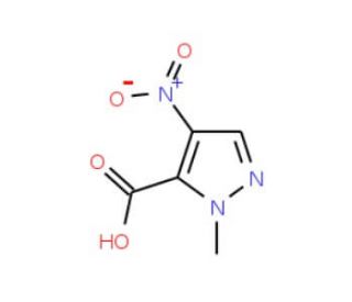 1-Methyl-4-nitro-5-pyrazolecarboxylic acid - chemical structure image